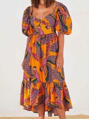 Farm Rio Macaw Midi Dress